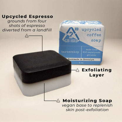 Benefits of barbershop upcycled coffee soap
