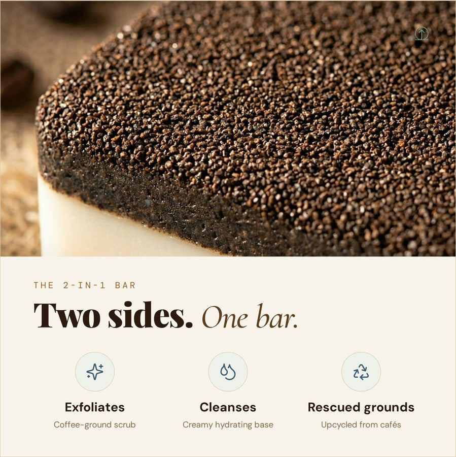 2nd Ground 2-in-1 coffee soap bar