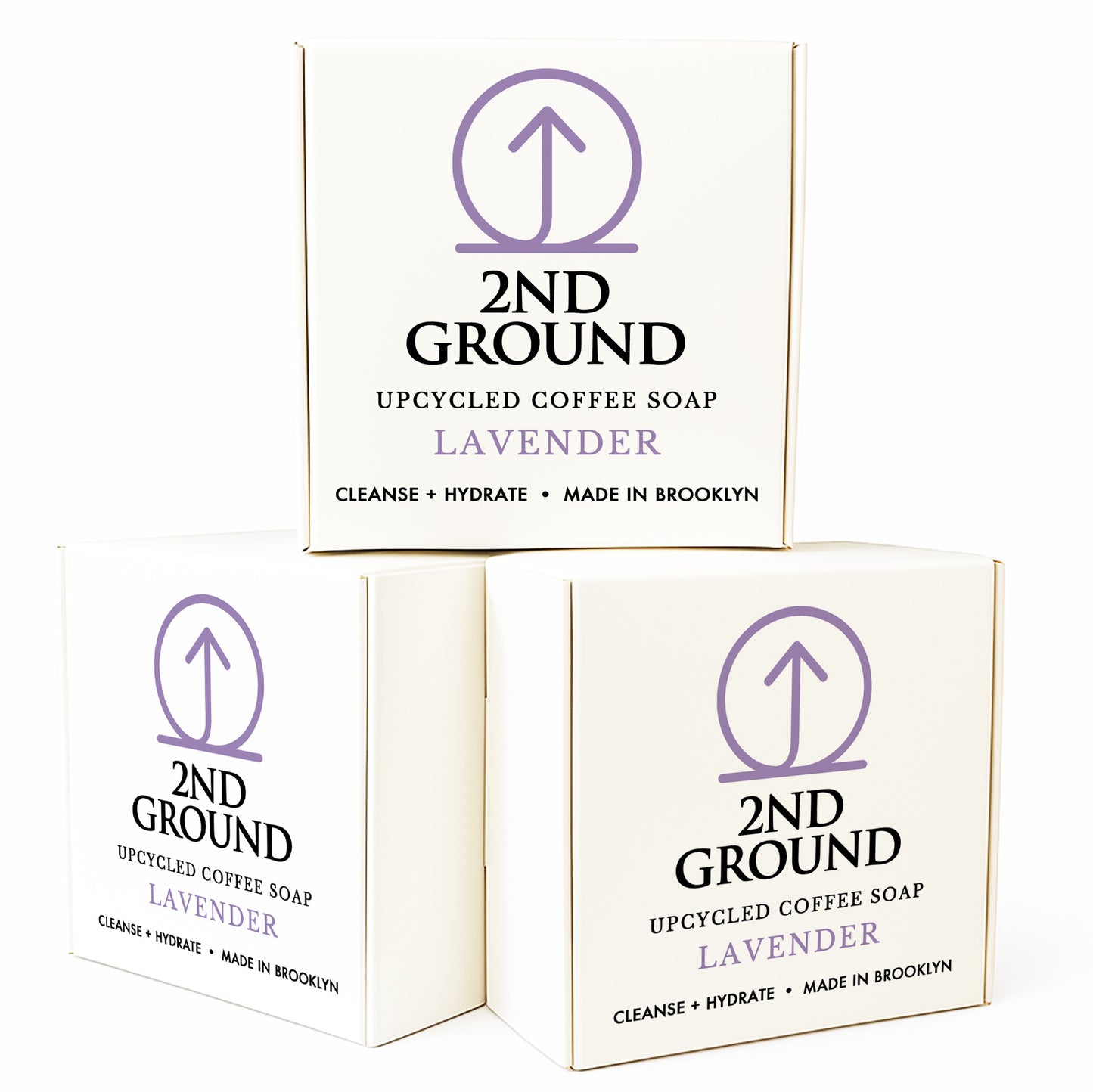 Lavender Upcycled Coffee Soap – Cleanse + Hydrate